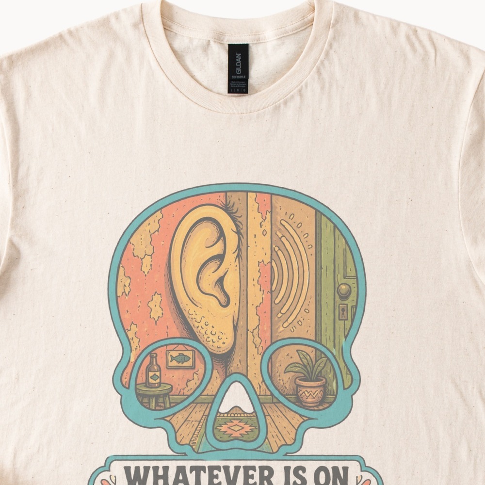 Listening Through Walls Retro Folk Art Shirt